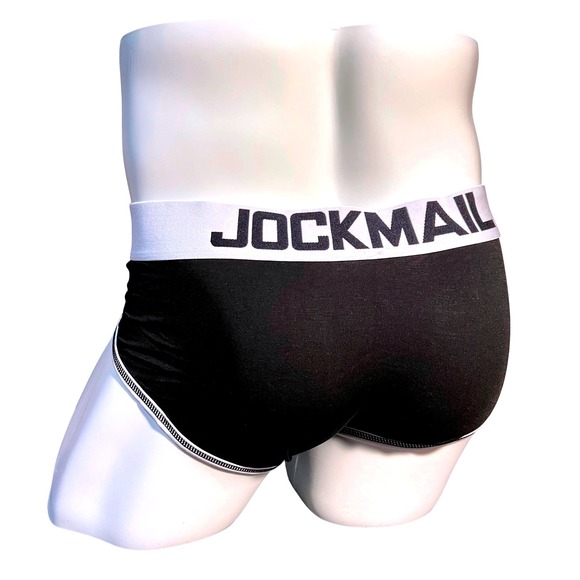 Jockmail Classic Brief w/Enhancing‎ Pouch Black Size M (27-30) JM340 NWT - Picture 3 of 8